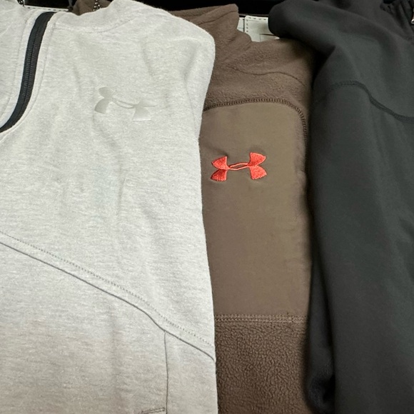 2 under armour fleece jacket size USL and 1 blue harbour color black size XL - Picture 1 of 1